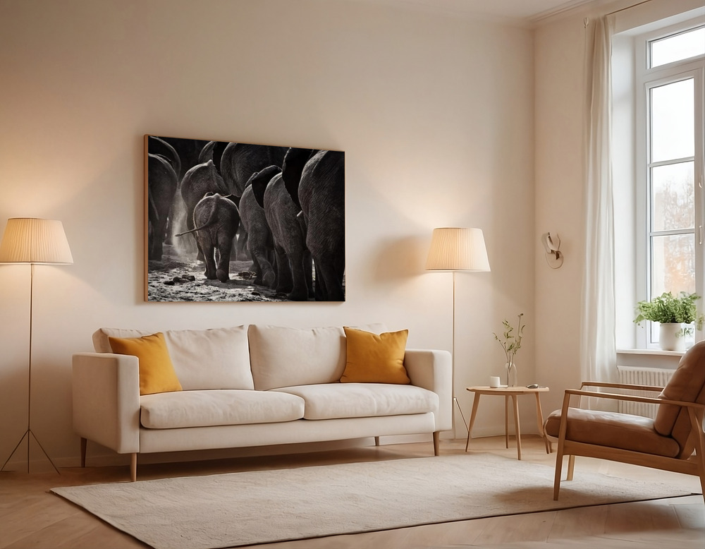 Canvas print - Walking Home over the sofa