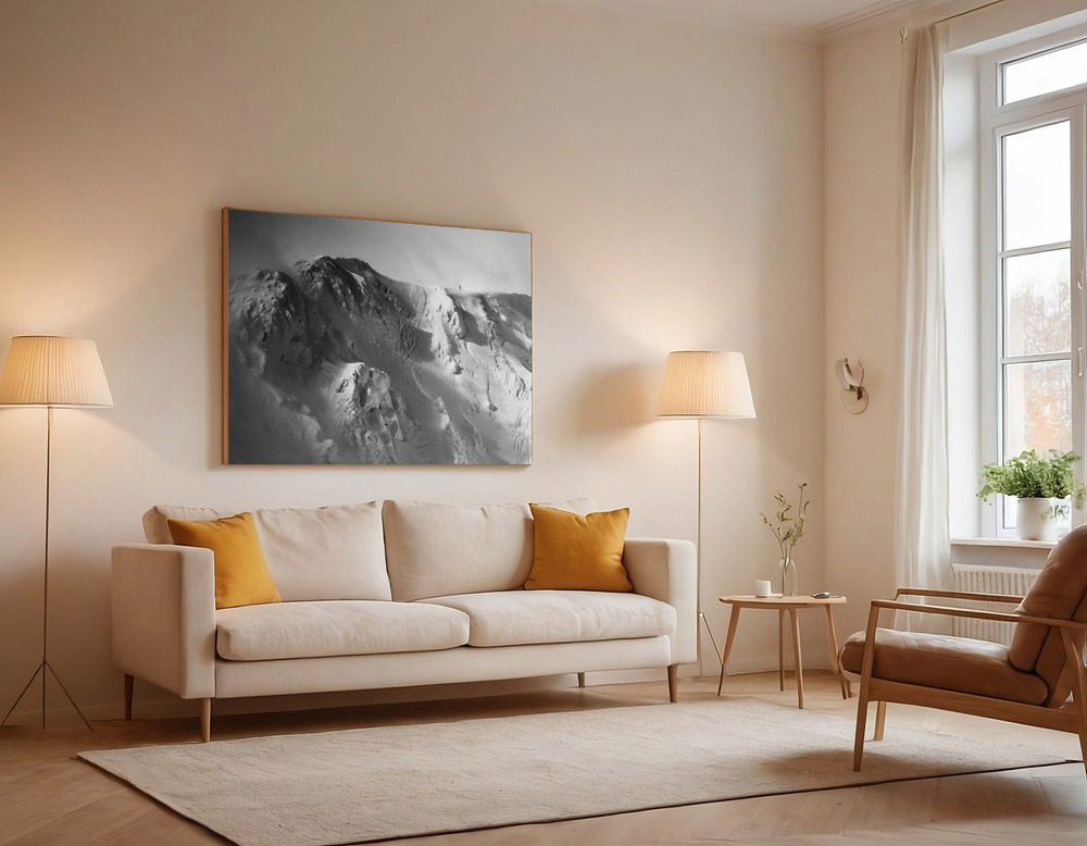 Canvas print - Freeride . . over the sofa