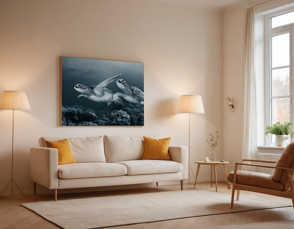 Canvas print - Twin dance over the sofa