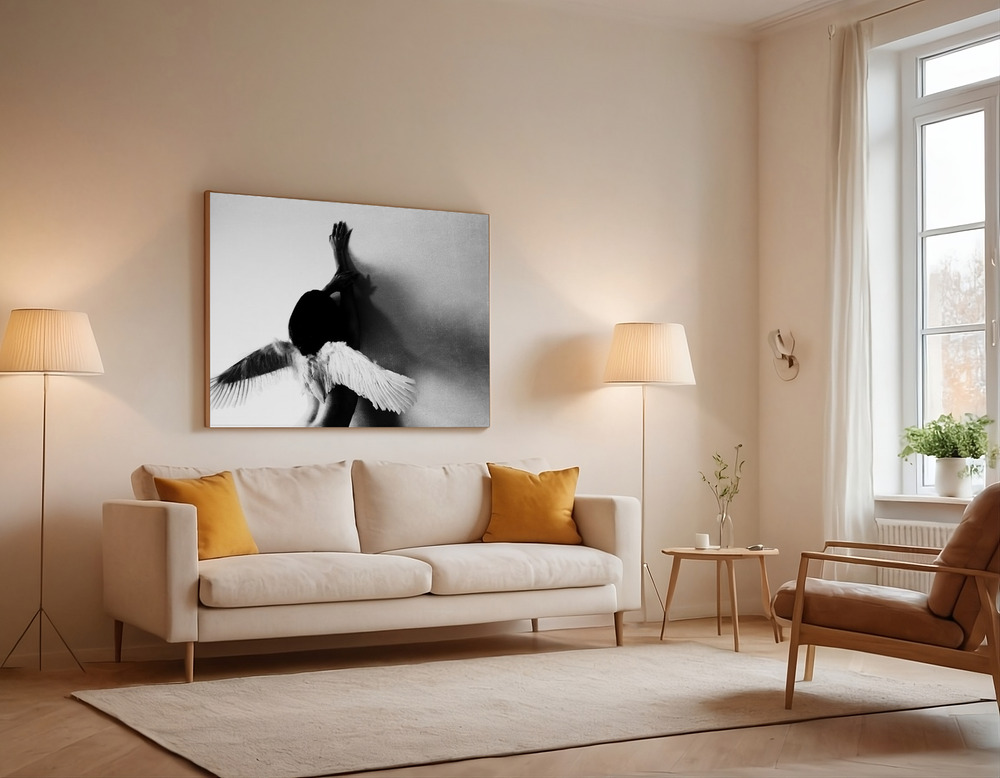 Canvas print - Not fly over the sofa