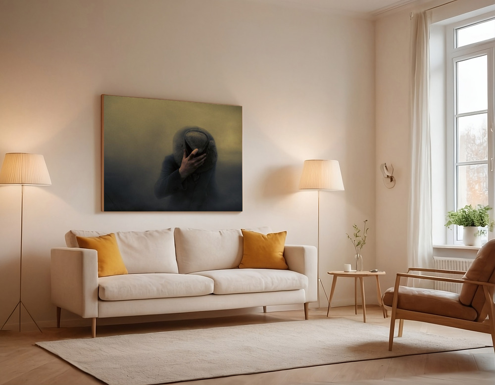 Canvas print - When the going gets tough... over the sofa