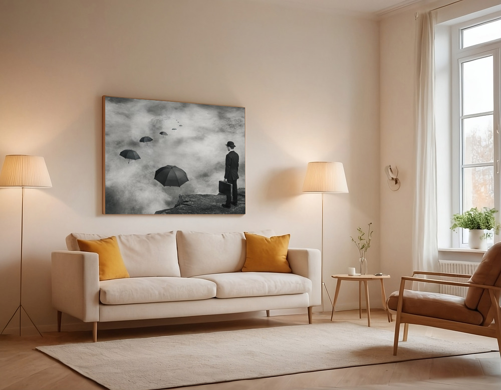 Canvas print - The Road Less Traveled over the sofa