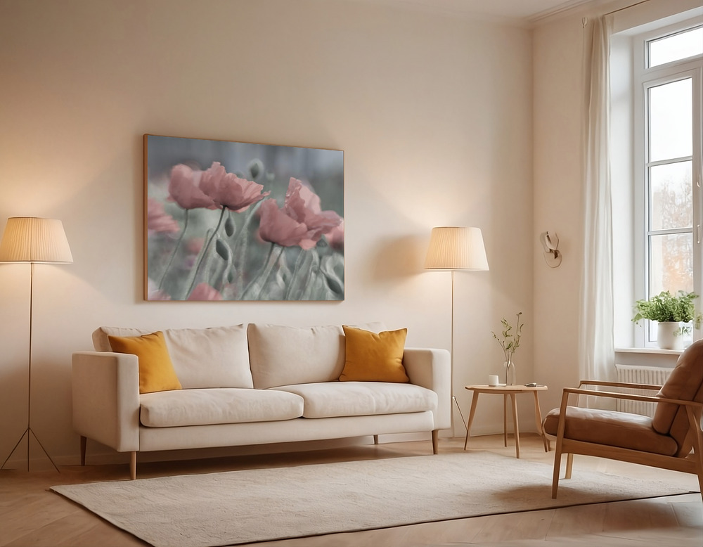 Canvas print - Softly over the sofa