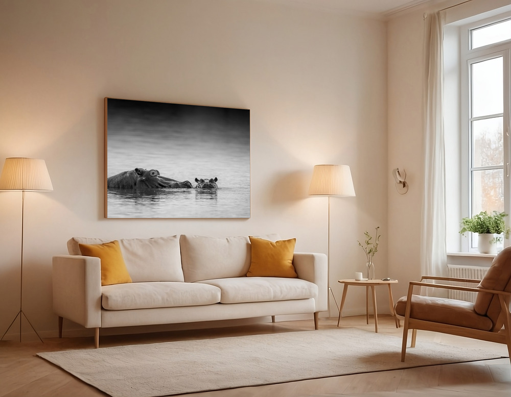 Canvas print - Eye level over the sofa