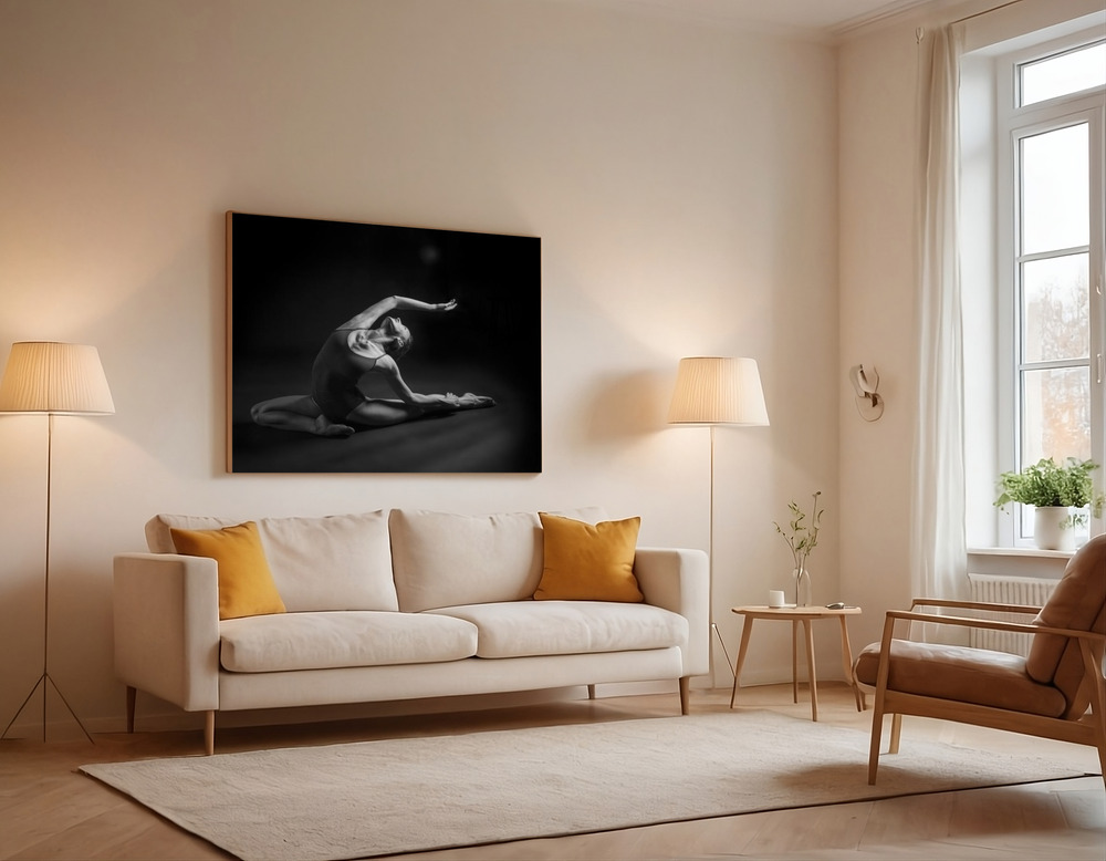Leinwandbild - Lines over the sofa