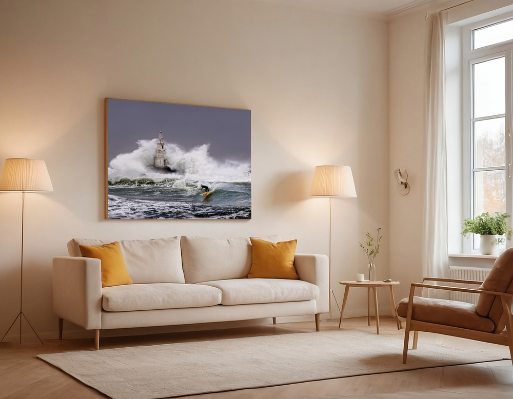 Canvas print - Tempest's Triumph over the sofa