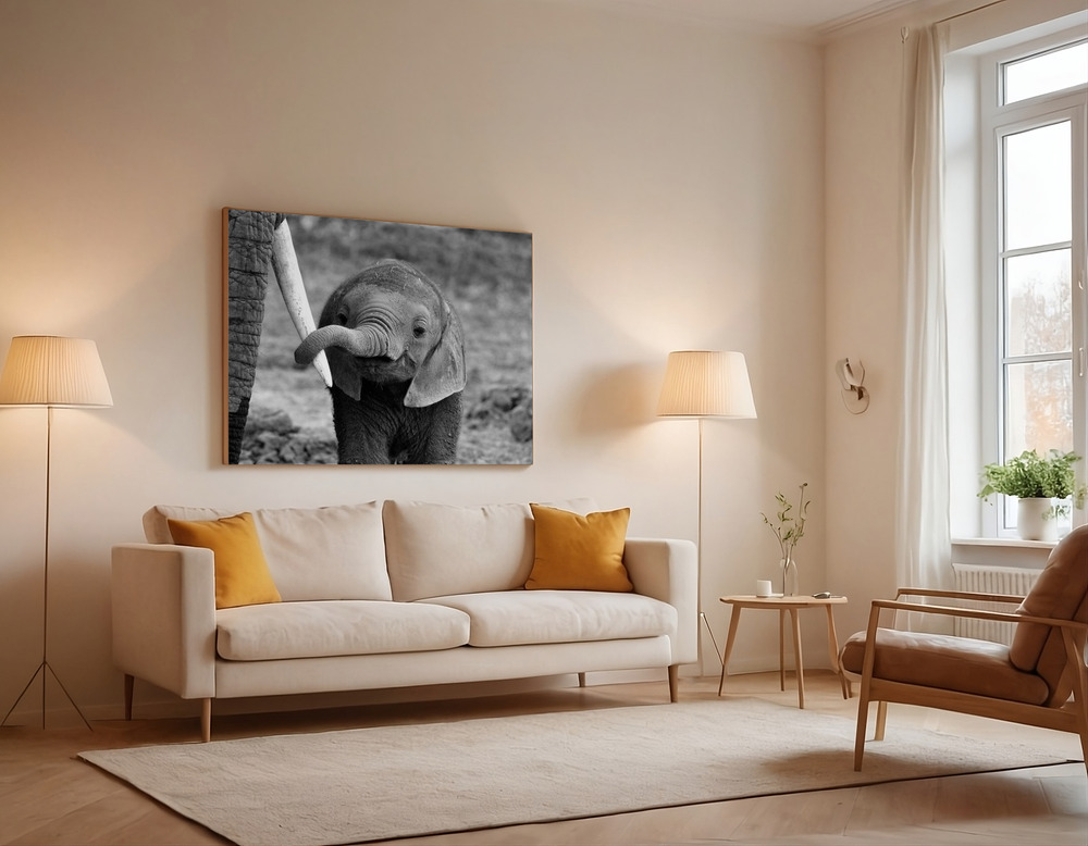 Canvas print - Close over the sofa