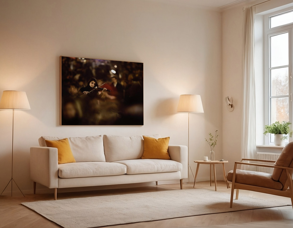 Canvas print - The Silent Rhythm over the sofa