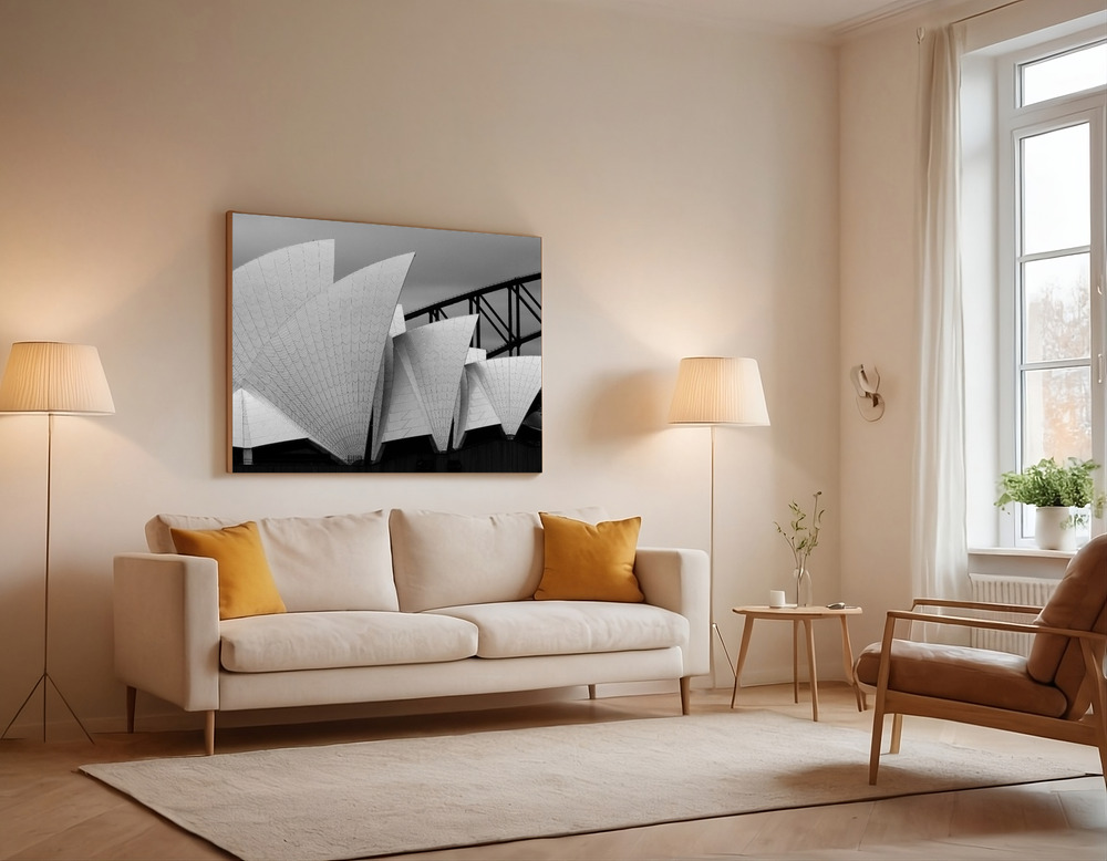 Canvas print - Opera house Sydney over the sofa