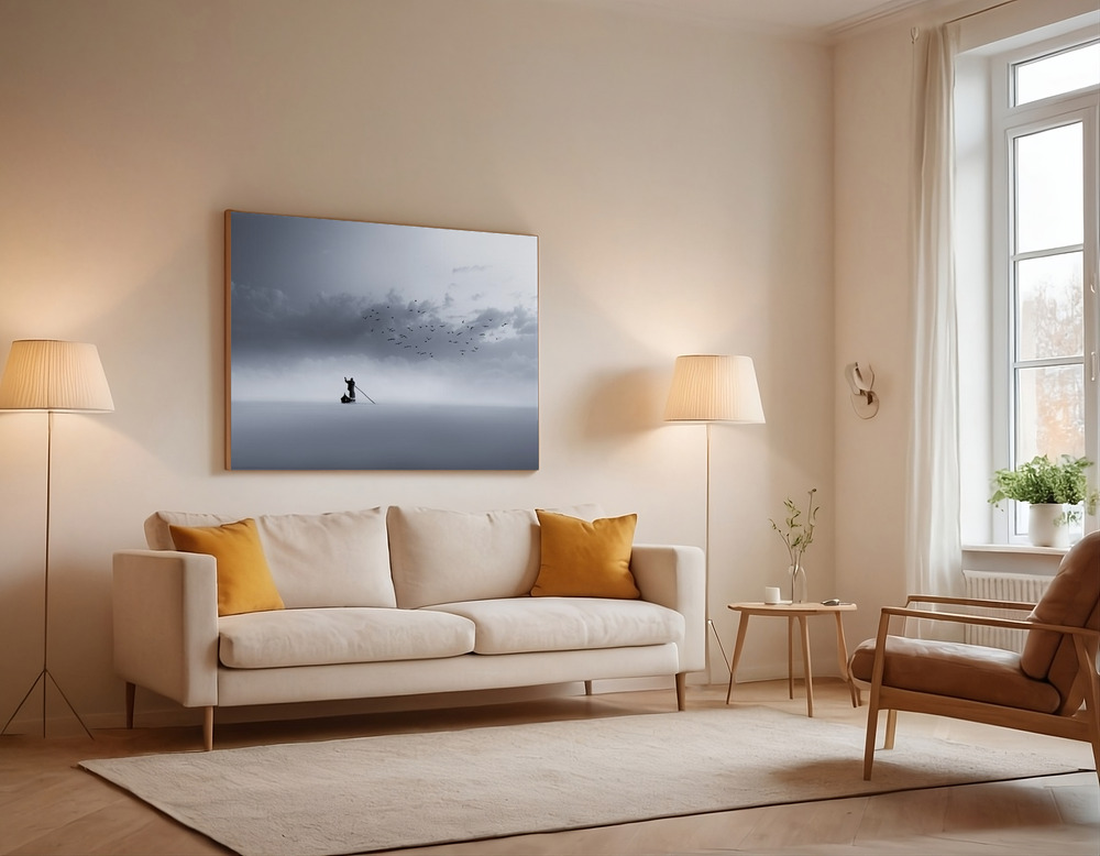 Canvas print - The Way Back over the sofa