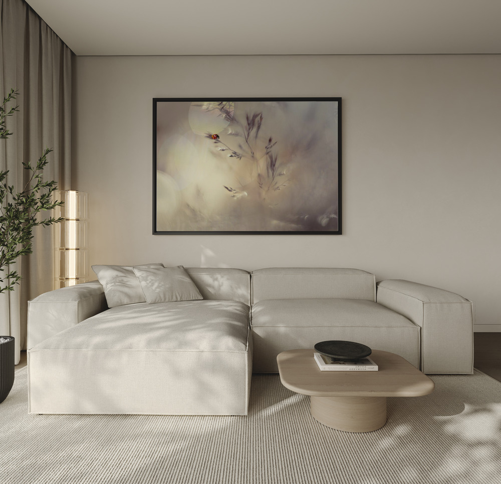 Canvas print - Little lady over the sofa