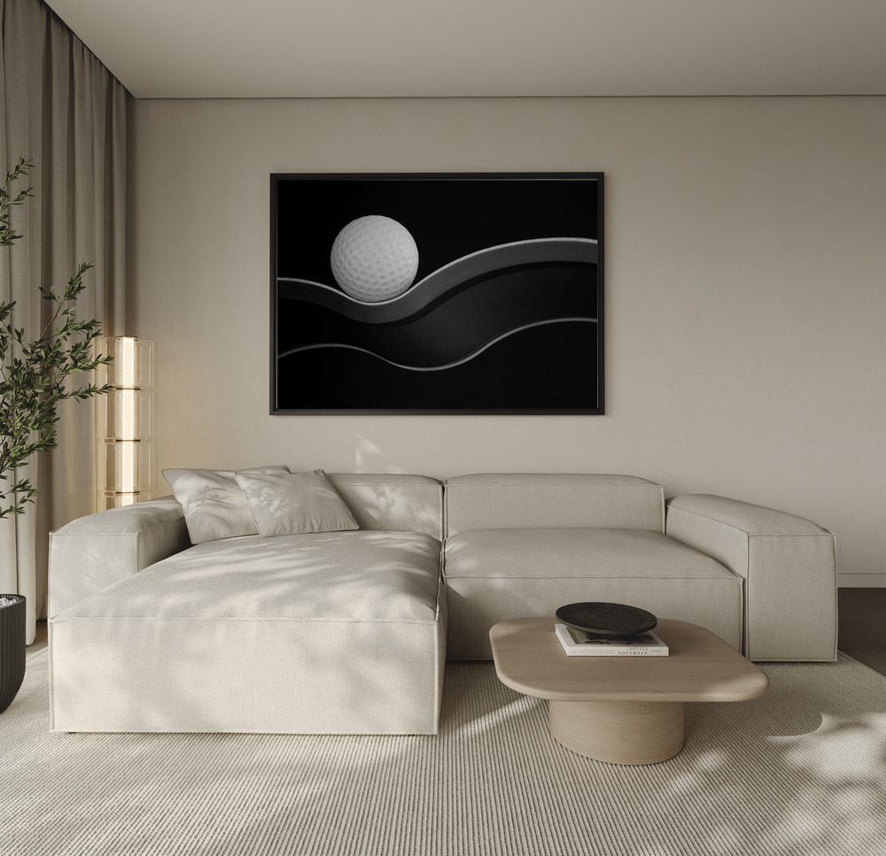 Canvas schilderi - Craters and Curves over de bank