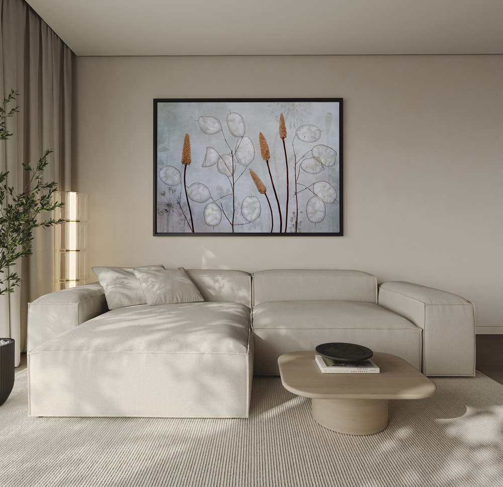 Toile - Lunaria au-dessus du canapé