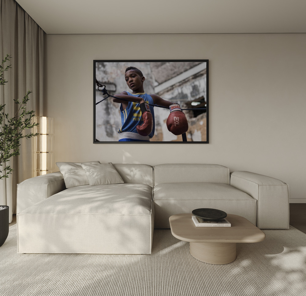 Toile - Boxing au-dessus du canapé