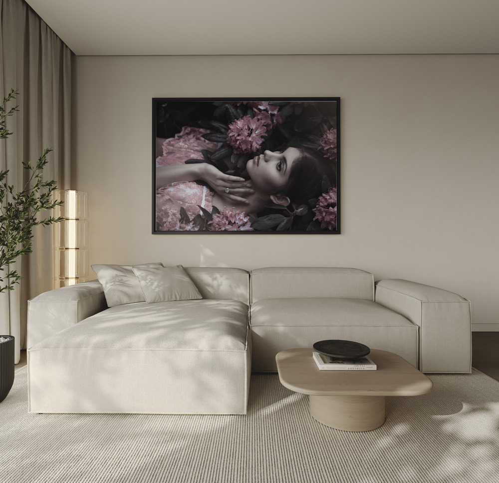 Toile - Joanna au-dessus du canapé