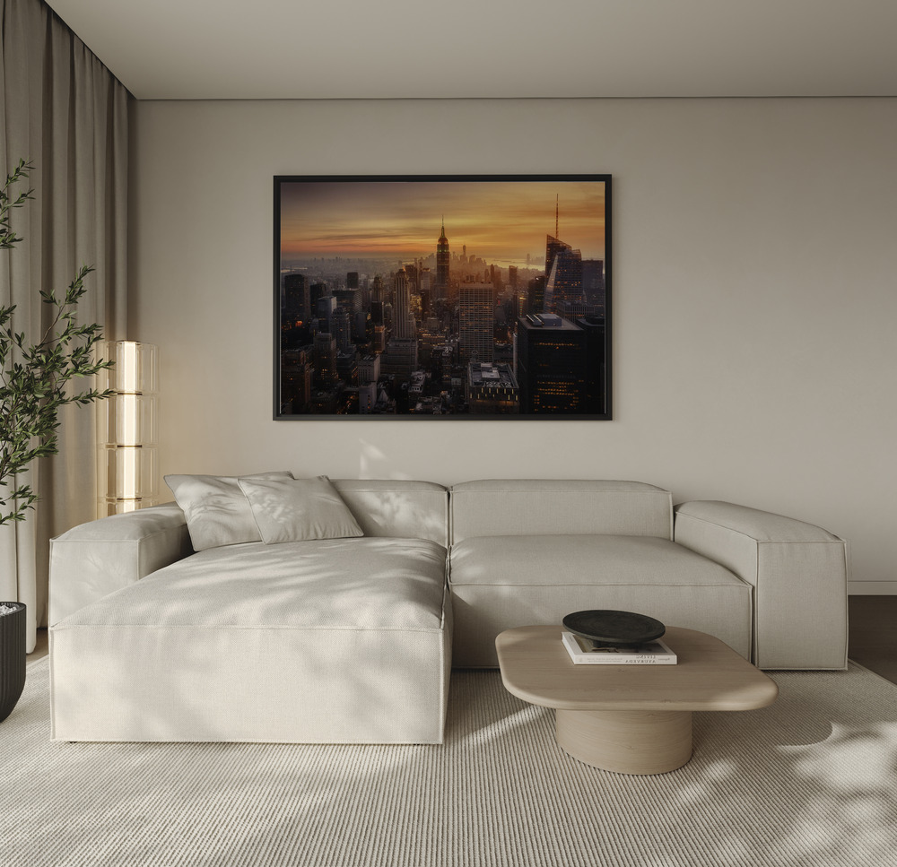 Canvas print - Manhattan's light over the sofa