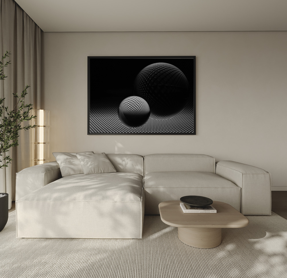 Canvas schilderi - Darkness over de bank