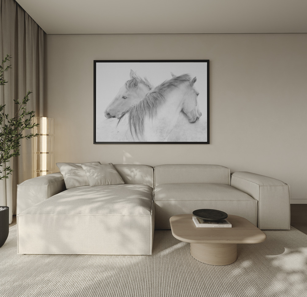 Canvas print - Horses over the sofa