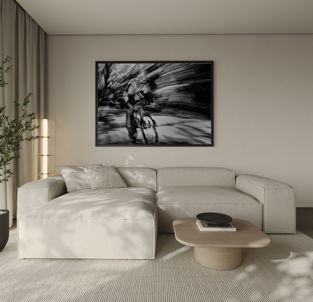 Canvas print - Fireworks over the sofa