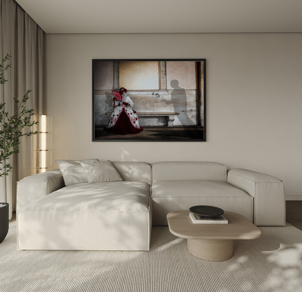 Canvas print - A Touch of Romance over the sofa