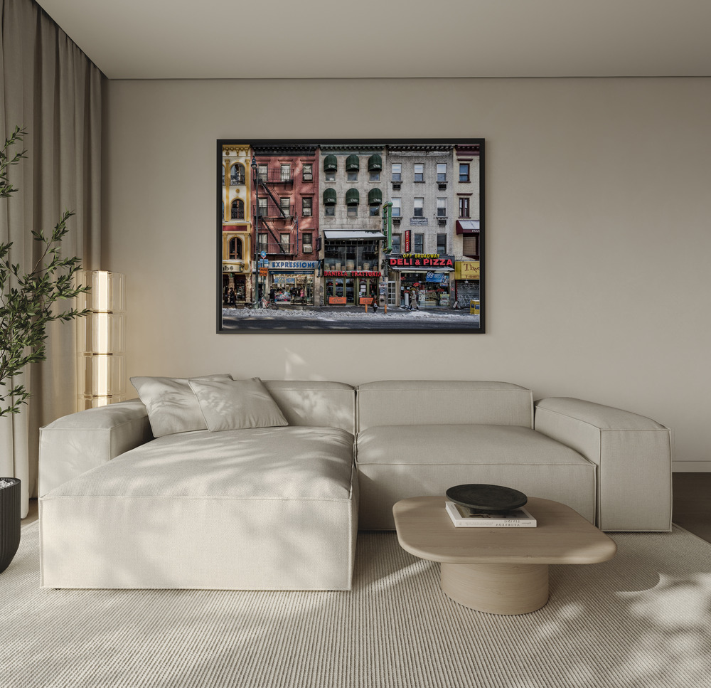 Canvas print - A cold day in NY over the sofa