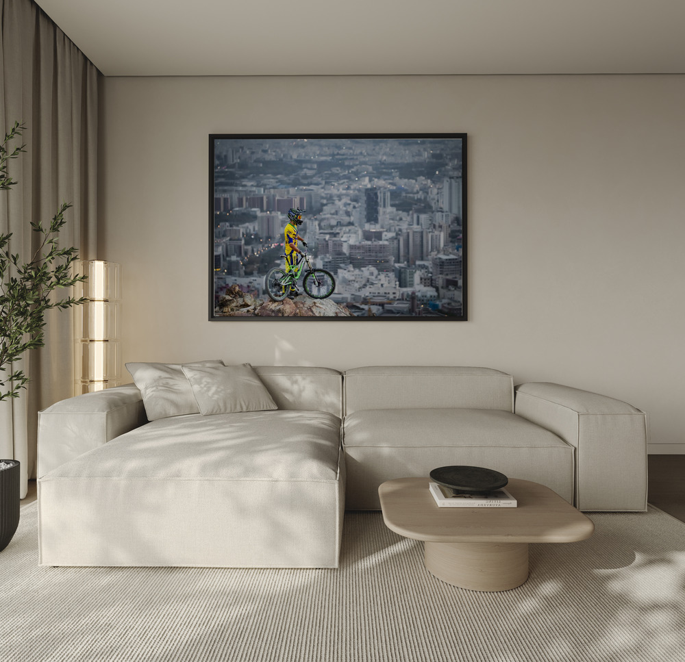 Canvas print - Downhill over the sofa