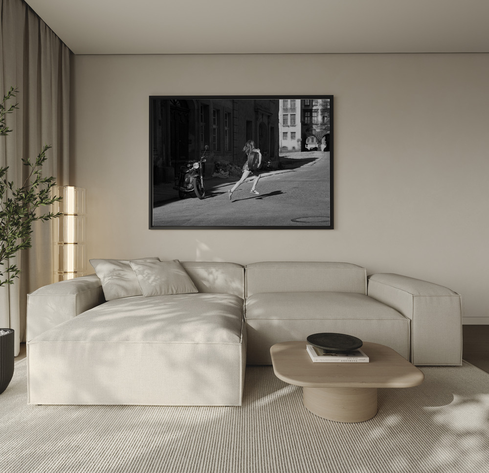 Canvas print - Freedom (from the series "Childhoods") over the sofa