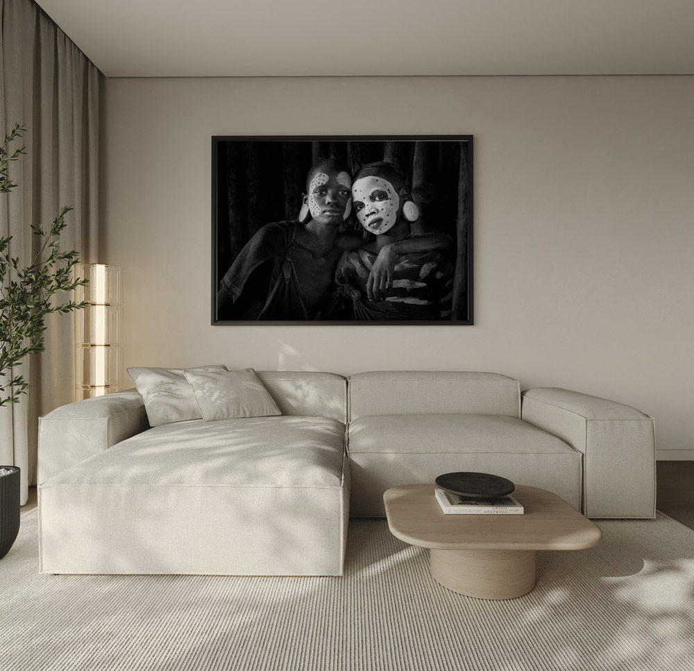 Canvas print - Friends over the sofa