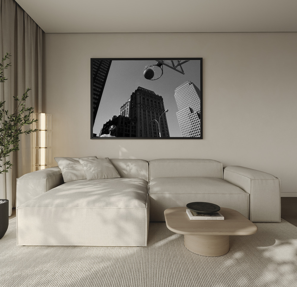 Canvas print - The ball (from the series "Alone") over the sofa