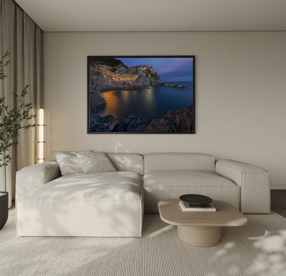 Canvas taulu - Manarola Lifestyle sohvan yli