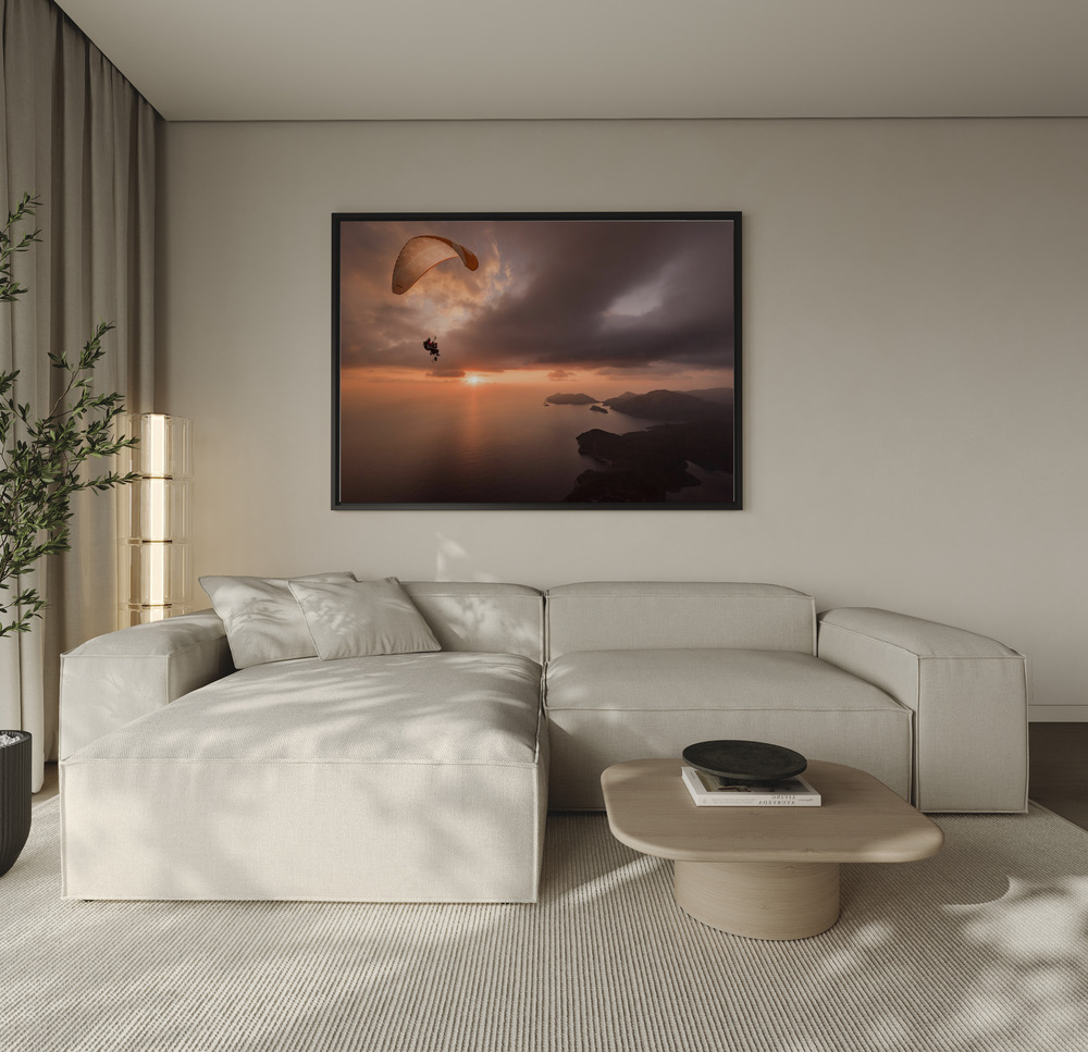 Canvas print - Ready to shoot over the sofa