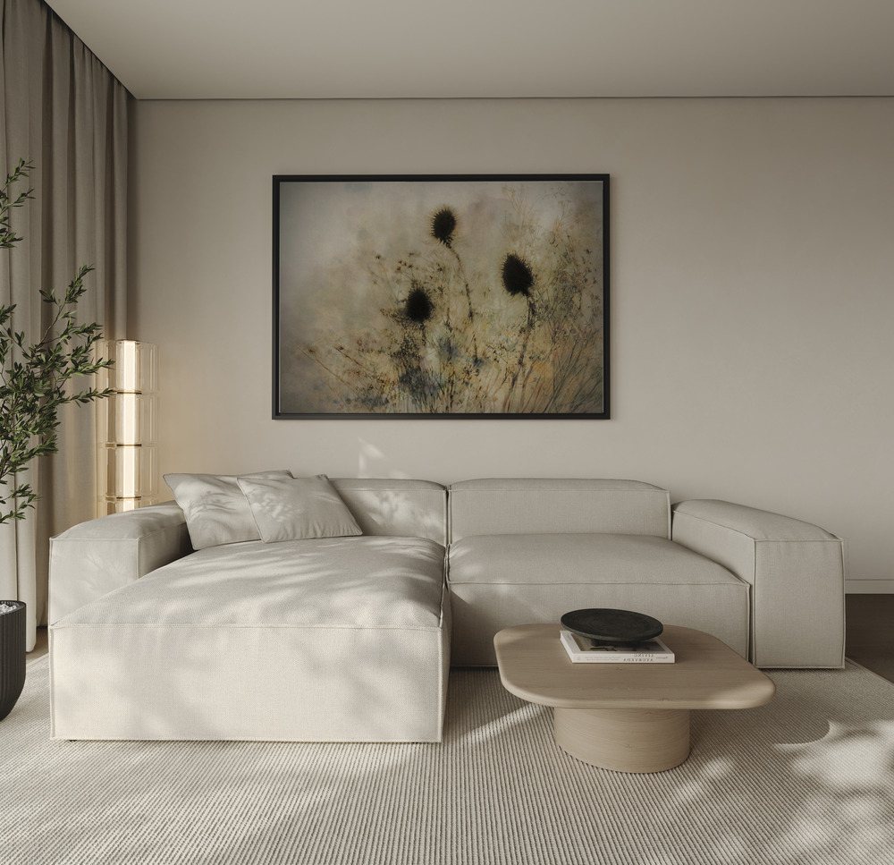 Canvas schilderi - Seed boxes over the sofa