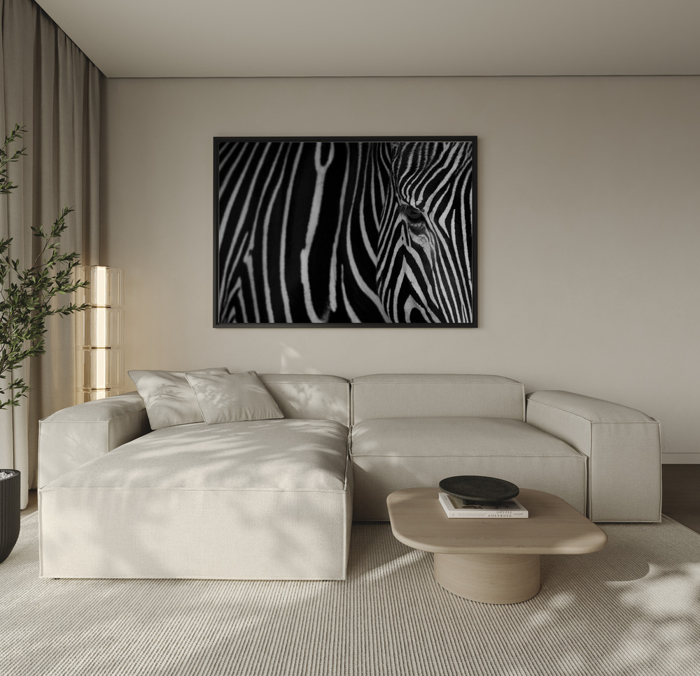 Toile - Stripes au-dessus du canapé