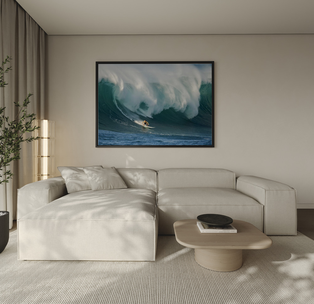 Canvas schilderi - Cresting the Giant over the sofa