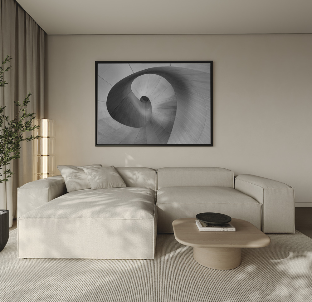 Canvas print - Curves over the sofa