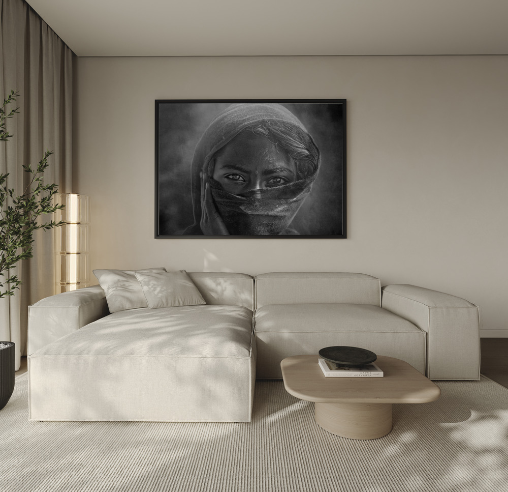 Canvas print - Tribal girl over the sofa