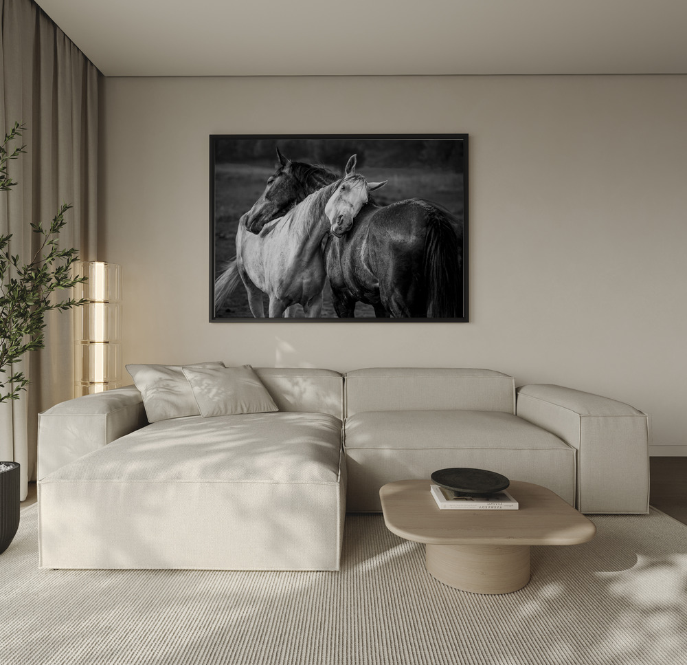 Canvas schilderi - Warm rain over de bank