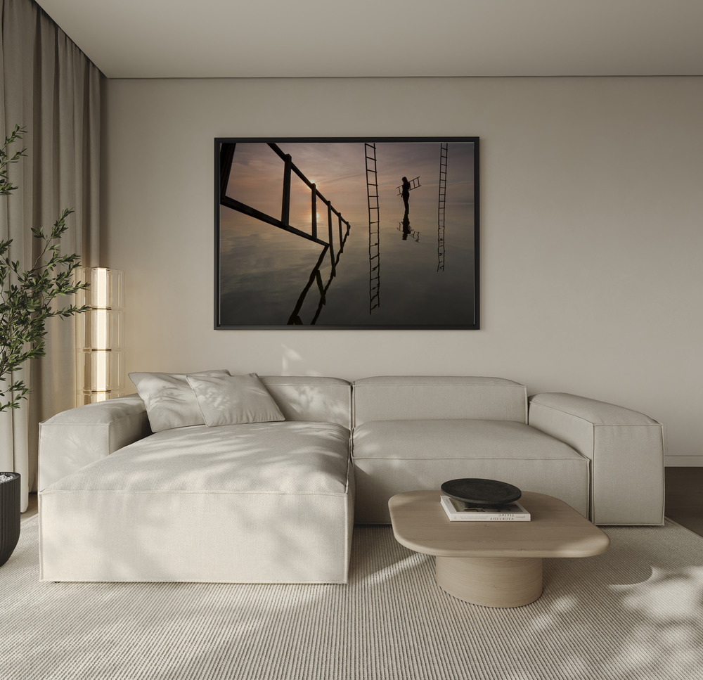 Canvas print - Ascending Reflections over the sofa