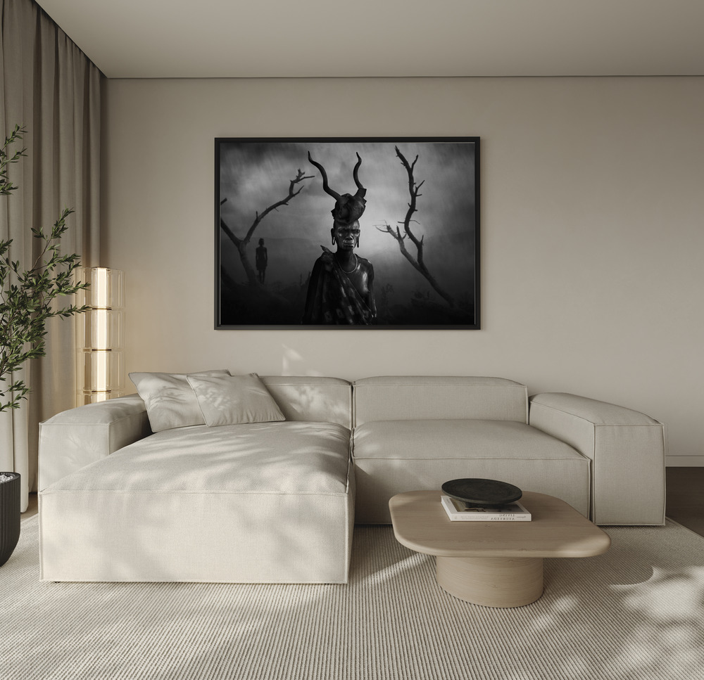 Canvas print - Woman Mursi over the sofa