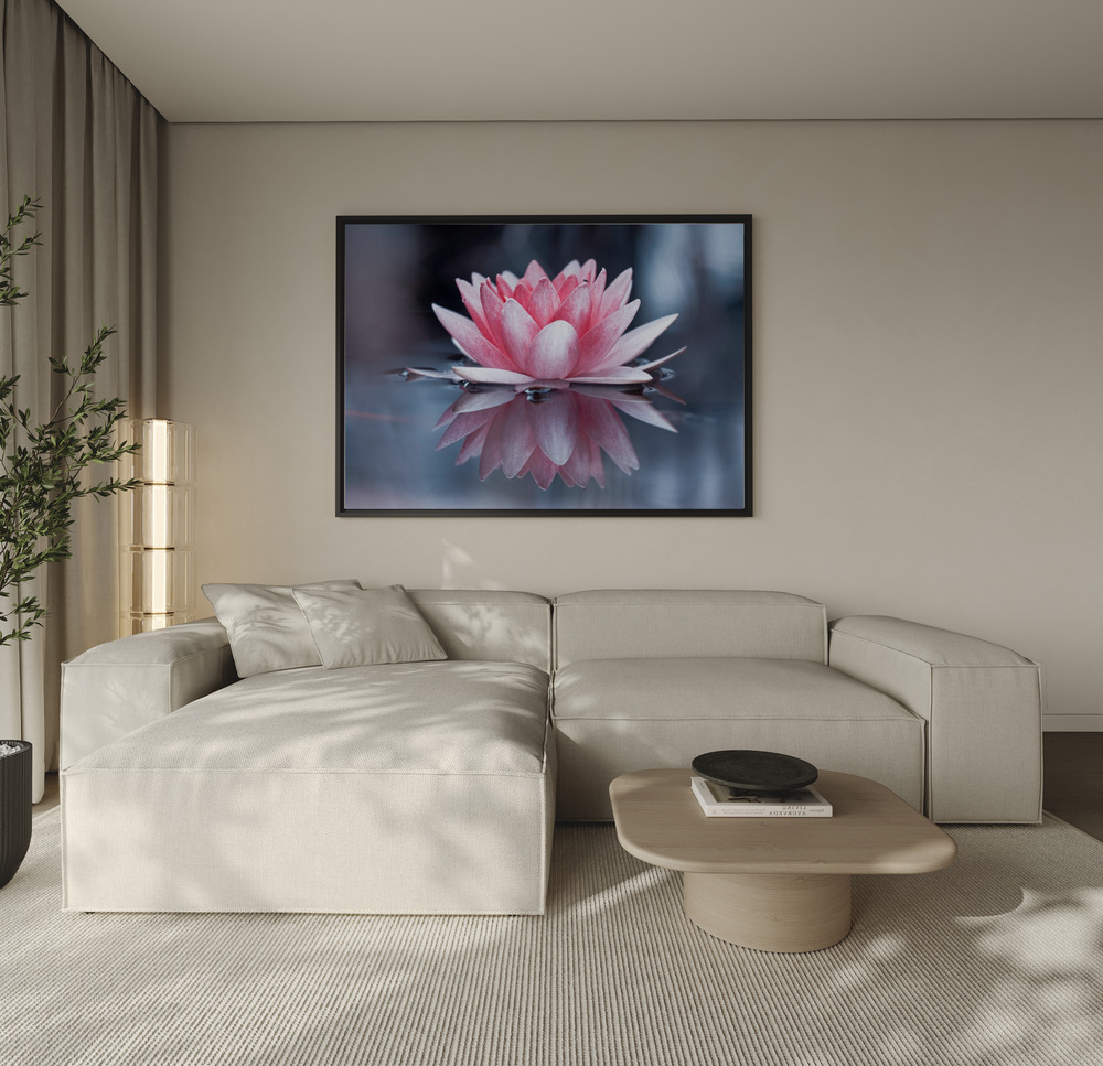 Canvas print - Padmasana over the sofa