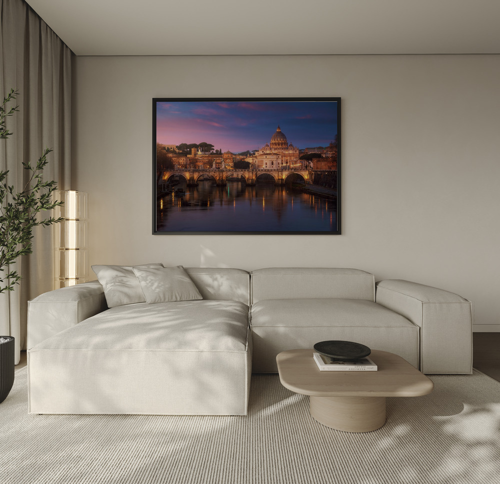 Canvas schilderi - Roma 1. over de bank