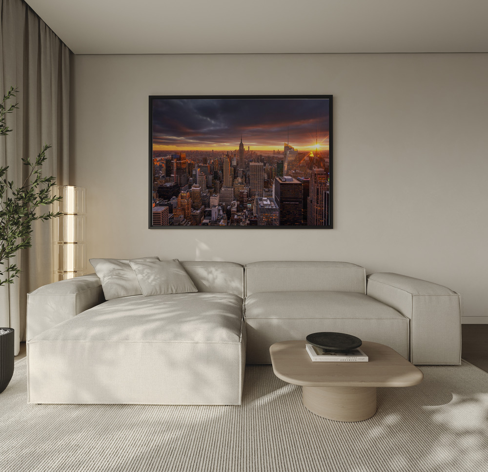 Canvas schilderi - TOP over de bank