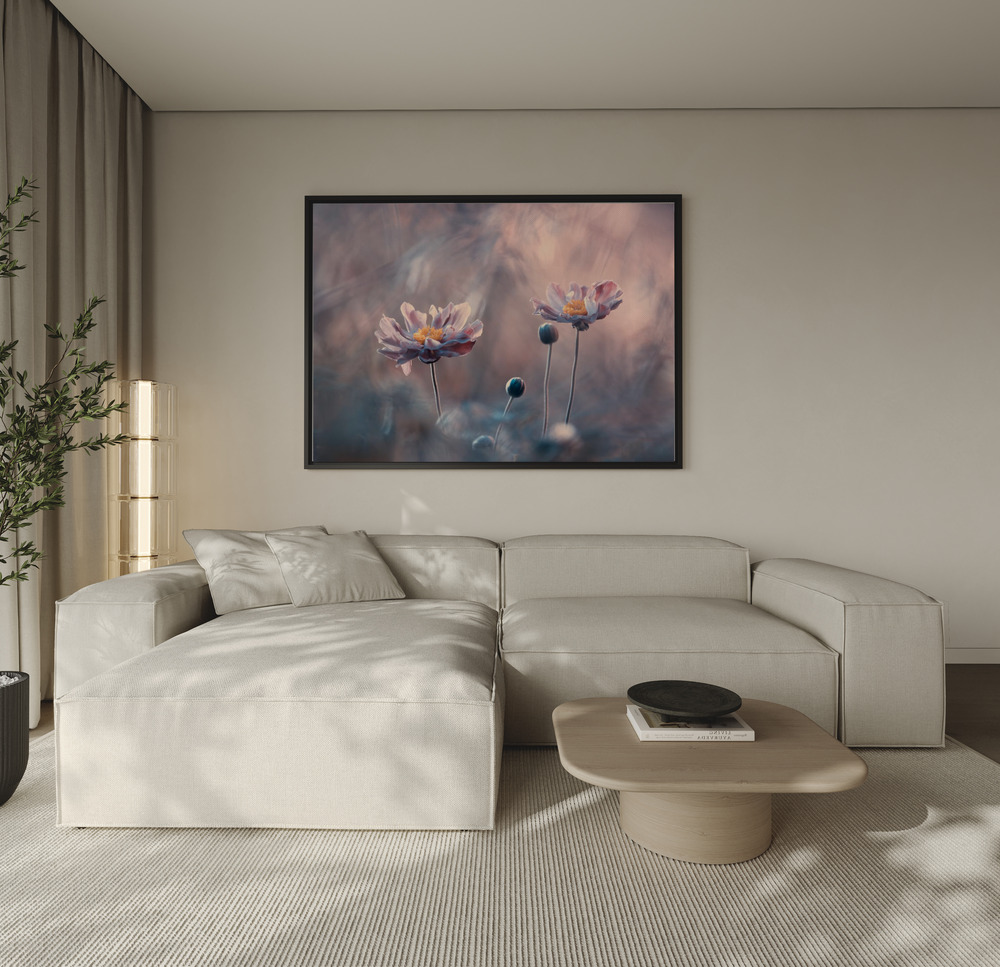 Canvas taulu - With Love sohvan yli