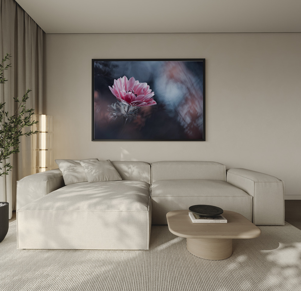 Canvas print - AnEmone over the sofa