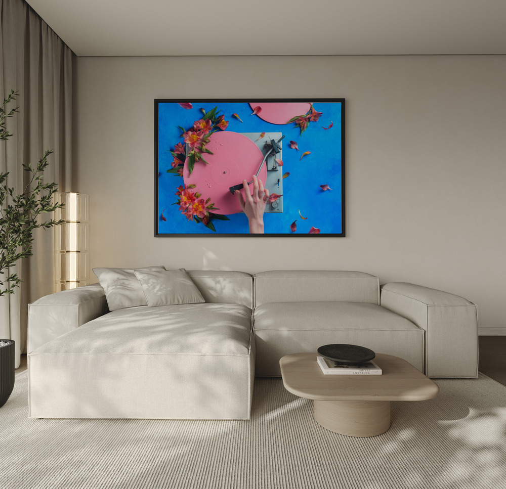 Canvas print - Spring Record over the sofa