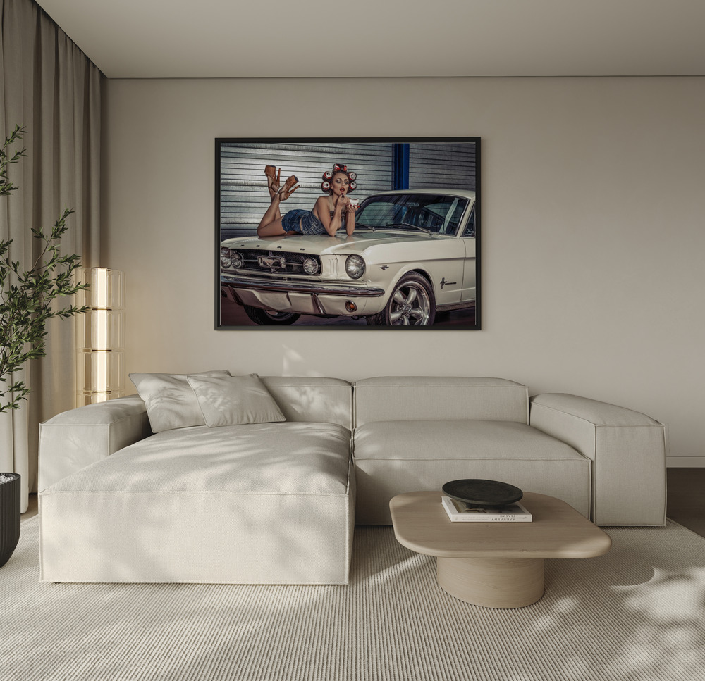 Stampe su tela - Baby you can drive my Car ..... over the sofa