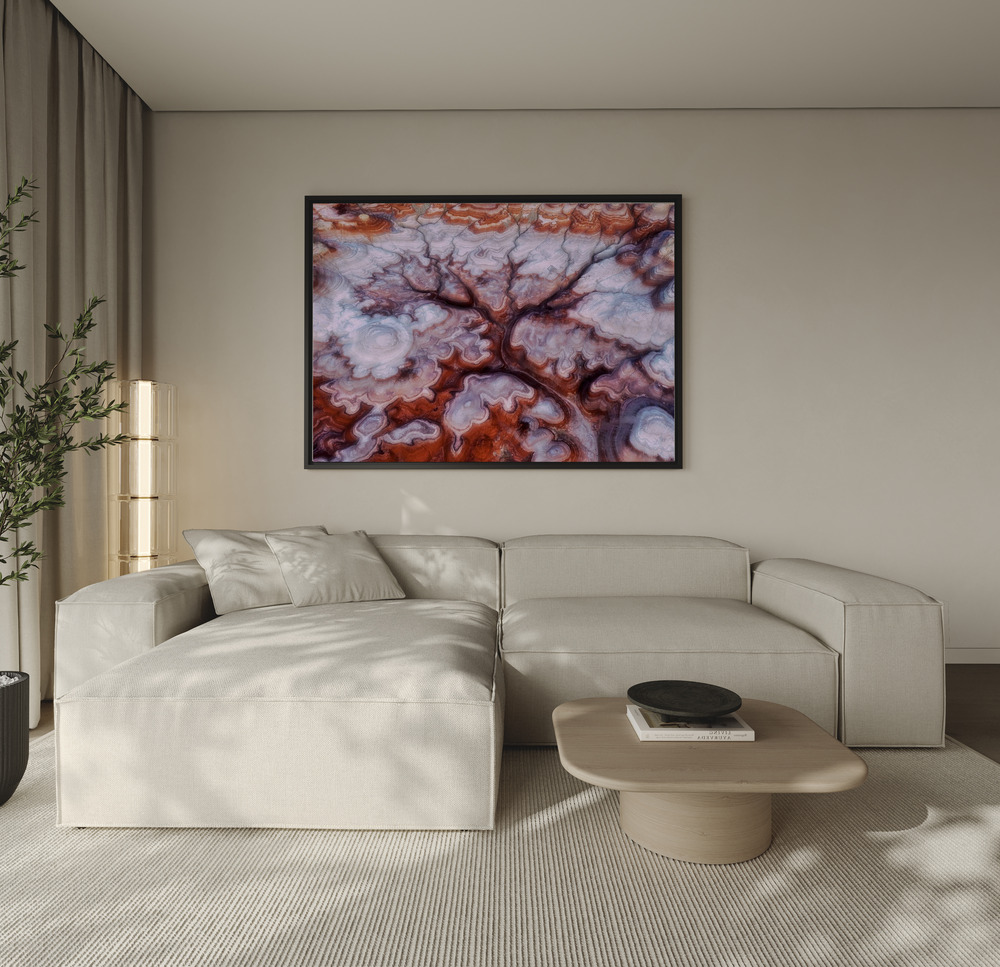 Canvas print - A Tree in the Desert over the sofa