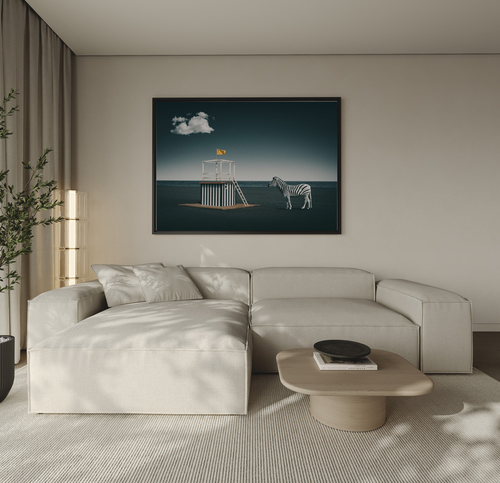Canvas schilderi - Zebra style over de bank