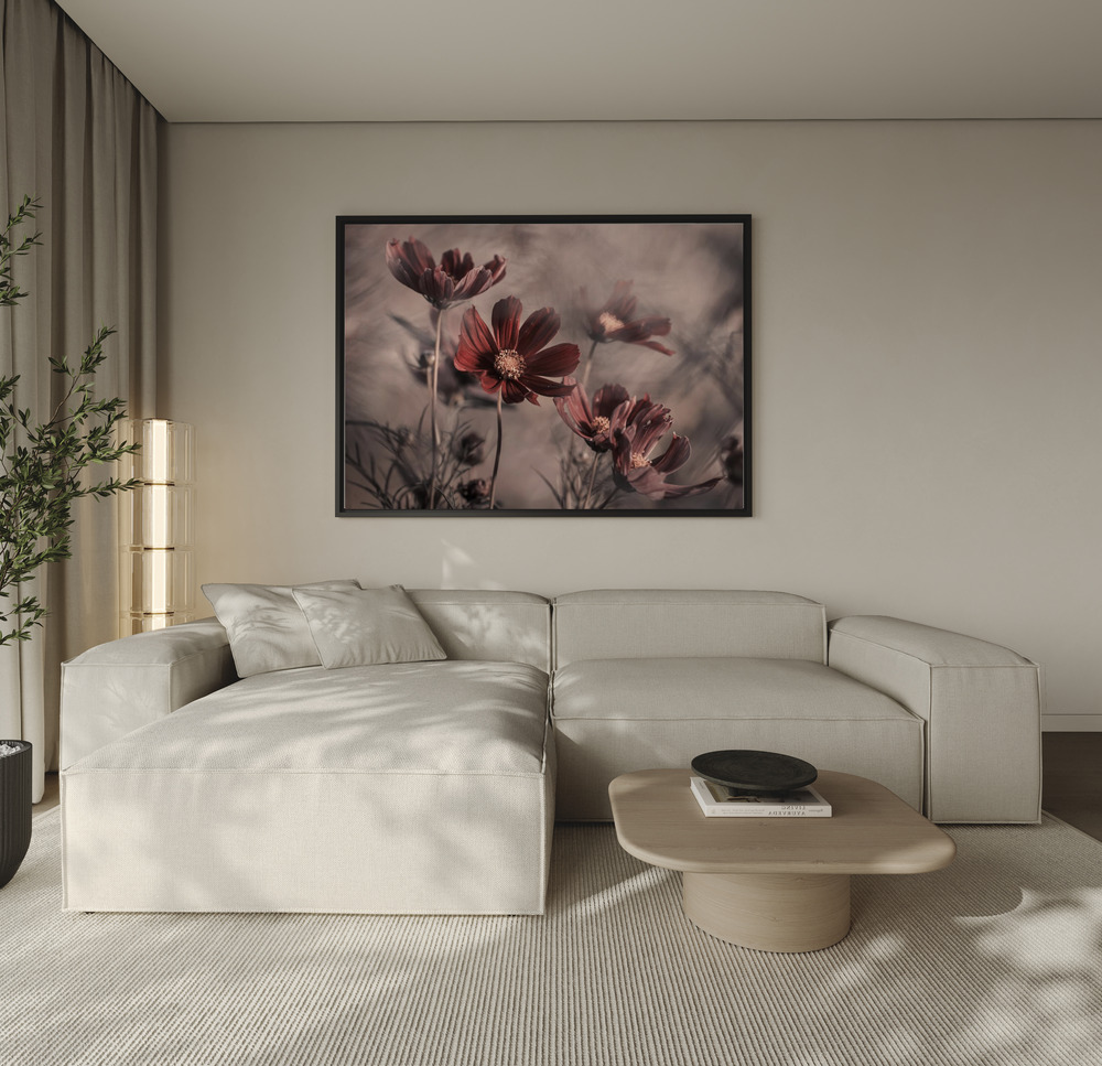 Canvas print - Cosmos 2019 over the sofa