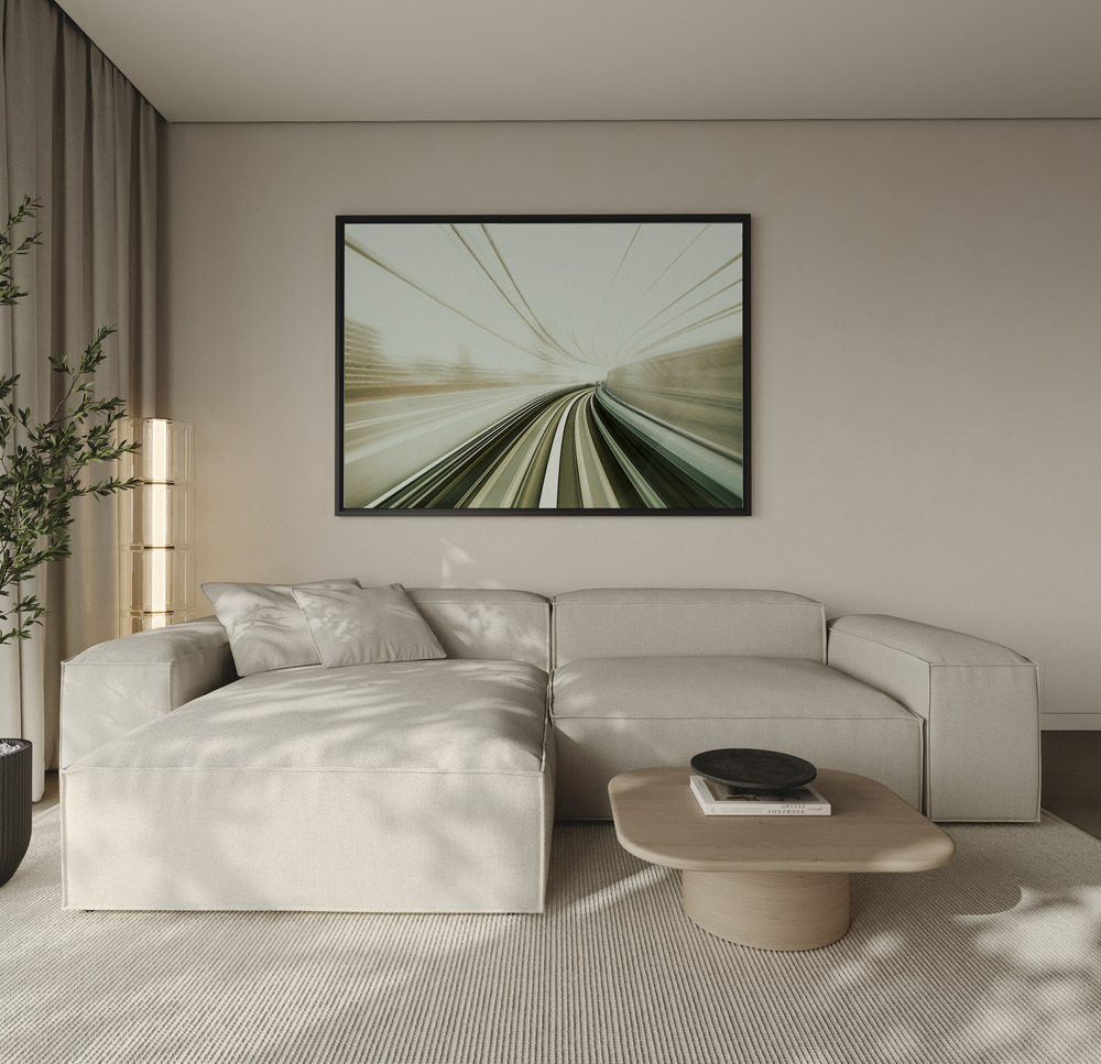 Canvas print - Ethereal Swell over the sofa